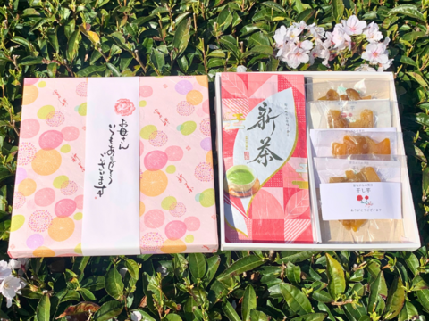 【母の日ギフト】最上級ランク大走り新茶と伝統製法の干し芋のセット お茶　静岡産