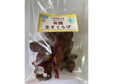 有機JAS認証『生きくらげ』100g×10P　千葉県館山産　※クール便配送（最短注文日当日出荷）