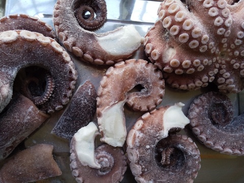 福岡県産【関門海峡たこ】ボイル済　訳ありあり加熱用たこ500g＆水分の多いたこ500g　おでんや煮たこ、たこ焼きやたこ飯に…ご家庭用1kgです