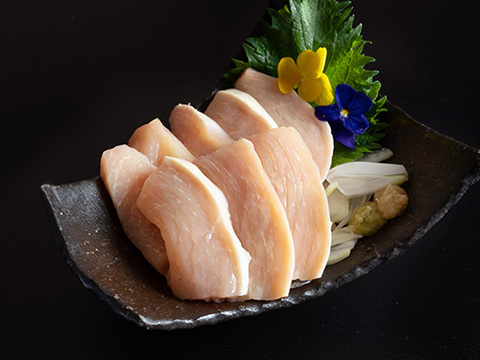 特選☆『厚切り』鶏刺し   さつま極鶏大摩桜（冷凍）【単品】