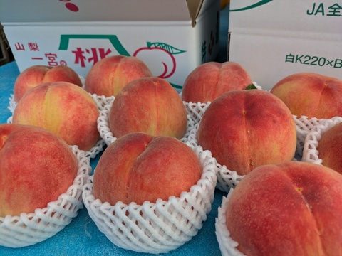 山梨県夢みずき2kg×2箱 予約販売☆桃『夢みずき』☆2kg化粧箱：山梨県産の夢みずき