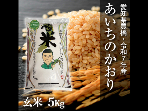 【節減対象農薬6割減】あいちのかおり 玄米5g【令和7年・愛知県産】