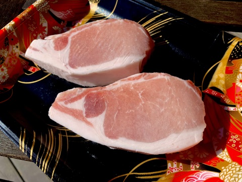 豚ロース肉 カツ・ステーキ用 ２枚（１００ｇ×２枚）