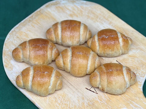 全部有機！【福袋】2026定番3：麦の栽培から一貫生産　自然栽培有機小麦のみ使用した有機JAS対応食パン2個+バターロール×3+チョコシフォン