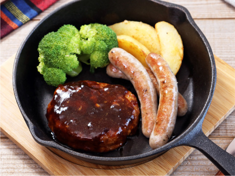 ＜セール＞熱々を食べると肉汁が溢れる、ほんのりハーブが香る「元気豚 ウインナー　150ｇ（6本入）」　【322】