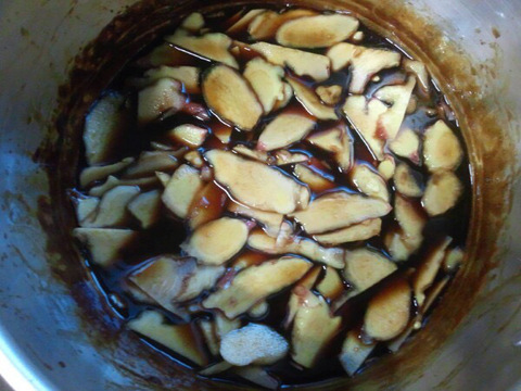 笑顔のショウガ　自然栽培の生姜　手作りジンジャーシロップのレシピ付き