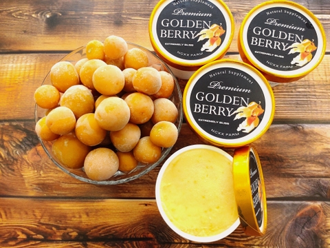 冷たい果実のごほうび🍊ゴールデンベリー冷凍セット（プレミアムアイス4個／そのまま食べられるフローズンゴールデンベリー300g入り）