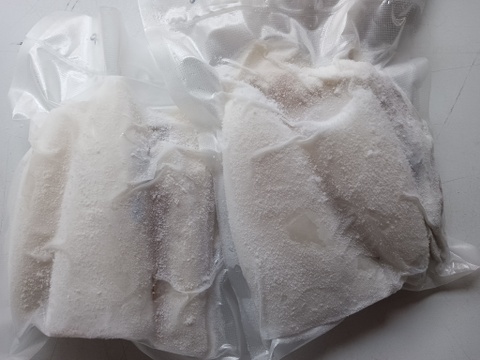 紋甲イカ下処理済1.8kg『関門海峡産』刺身用身900g下足900g　分厚く甘みがあって食べ応えありますよ♪