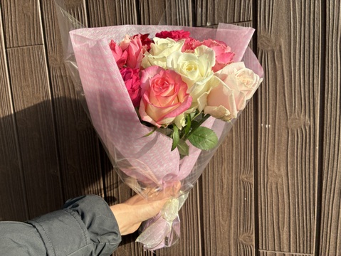 想いを伝える バラの花束（ピンク）【母の日ギフト】