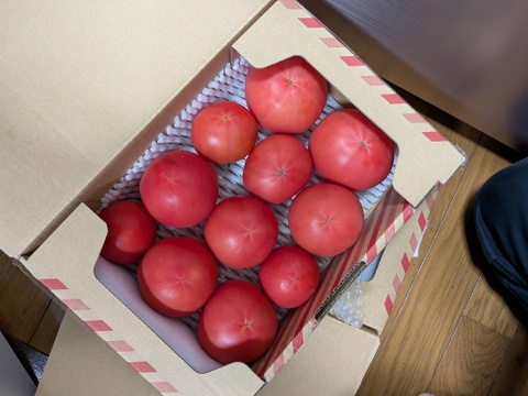 【北海道産】🍅樹上熟3段採り🍅桃太郎トマト4kg（約2キロ箱× 2） 〈訳あり品〉【朝どれ】