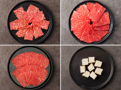 【家計応援＊2,000円引き】［～7/12まで］牛脂付き！焼肉3種セット（800g）（リブロース・カタ赤身・とうがらし・牛脂）自然派グラスフェッド黒毛和牛♪