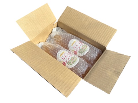 【無添加】長野県産 りんごジュース　ストレート果汁100%　1000㎖×2本