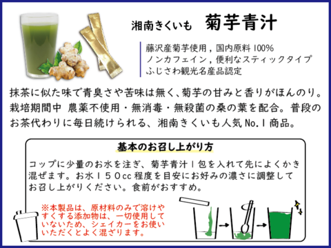＜湘南ご当地青汁＞菊芋青汁100包入【湘南きくいも】（メール便商品）