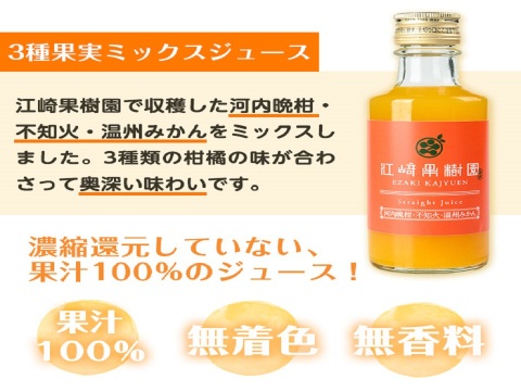 【夏ギフト】贅沢飲み切りタイプ！3種果実ミックスジュース5本セット