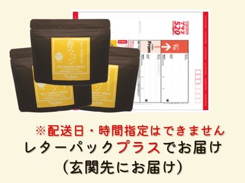 【賞味期限間近セール！】《１００g・３個セット》手軽に健康茶やお料理に！自然栽培 春ウコンパウダー 沖縄県産