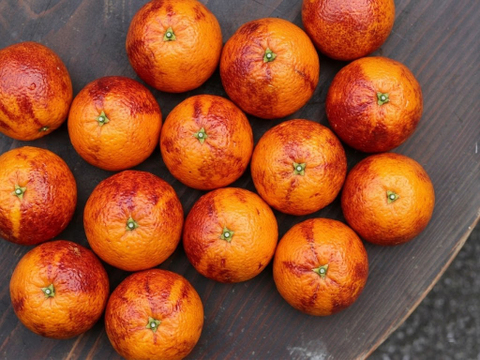 【濃密、真紅の雫】ブラッドオレンジ タロッコ　お試し１ｋｇ ご家庭用 農薬不使用 自然栽培 愛媛県