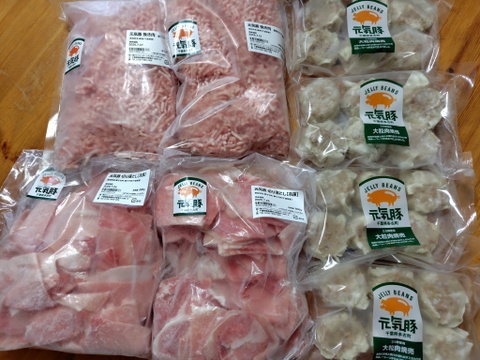 ＜メガ盛り＞切り落とし&挽肉セット　2kg（切り落とし 500g×2P、挽き肉 500g×2p）