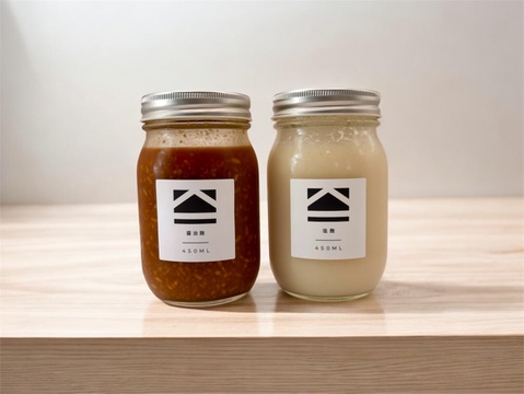 【無添加】塩麹・醤油麹セット 450ml