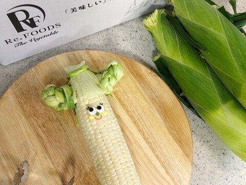 【夏ギフト】【朝採り】甘さ爆発！弾けるとうもろこし🌽　黄・白食べ比べセット 各4本、合計8本 『Re.FOODS The Morokoshi』