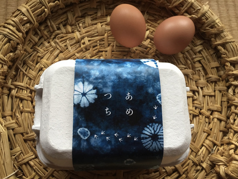 自然豊かな向津具半島・放し飼い有精卵２４個　一羽あたり六畳の超低密度飼育　自家製発酵飼料・名水百選湧水