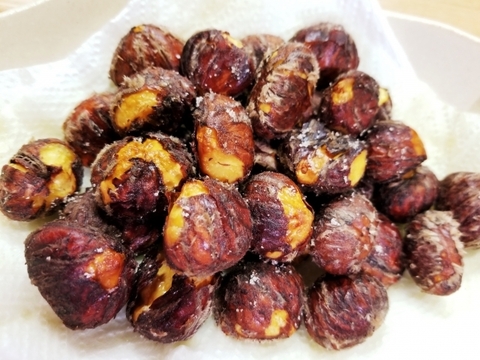 【冷凍・完熟熟成栗】栗づくし！お手軽セット♪   生むき栗：1パック150g＋しぶ皮栗小：1パック500g M〜Lサイズ