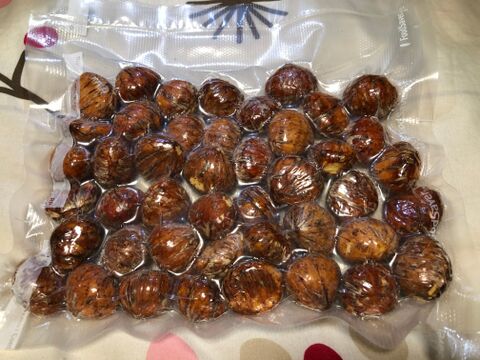 【冷凍・完熟熟成栗】栗づくし！お手軽セット♪   生むき栗：1パック150g＋しぶ皮栗小：1パック500g M〜Lサイズ