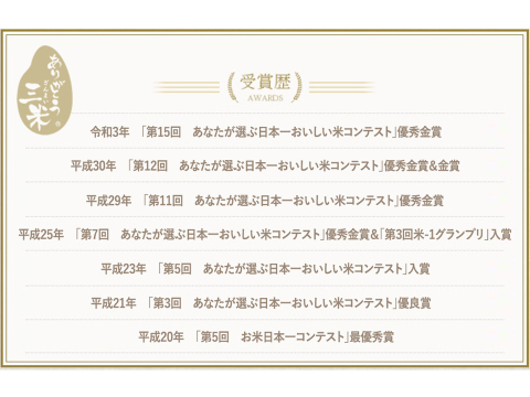 新潟産いのちの壱(5kg)【🌾令和6年産】受賞者がお届けする新ブランド ありがとう三米