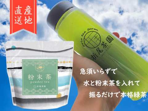 新茶のみ使用　粉末茶　知覧茶　1袋50g×3　日本茶インストラクター在籍店　鹿児島　日本茶
