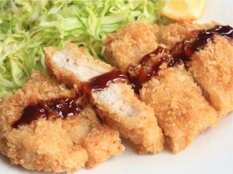 サクサク衣の中から溢れる、甘〜い脂とジューシー肉汁！　元気豚　ロースカツ　300g（150ｇ×2枚）　【500】