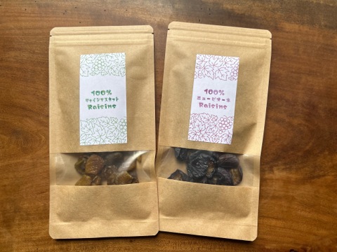 ＼旨味がギュッと濃縮／ほしぶどう【ピオーネ＆シャインマスカット】２種類セット【岡山県産】