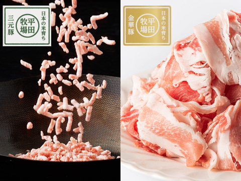 【福袋2025】平田牧場人気冷凍精肉合計800g！＆三元豚切出し特製味噌漬けプレゼント！(No.54)[冷凍発送]