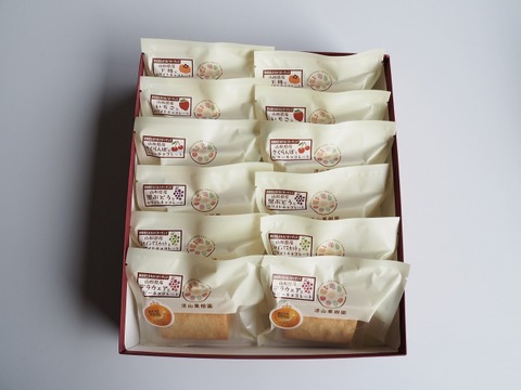 new!!【ギフトや手土産に】さくらんぼのバターサンド入　バターサンド6種12個