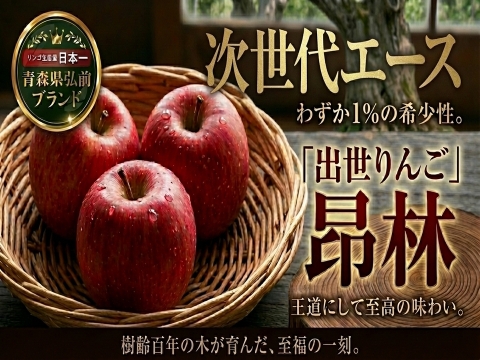 🍎若き出世頭高級りんご昂林🍎食べると早く出世する？！絶対王者ふじを担う若きエース～品種指定キャンペーンお得な大容量パッケージ～🍎秋ギフト🍎【家庭用・贈答用】【10月中旬予約】