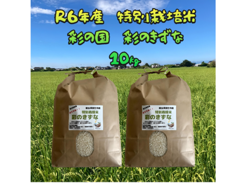 爽やかな甘みともっちりなめらかな食感
R6年産　特別栽培米彩のきずな　5㎏×2袋