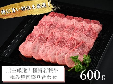 【牧場オーナー厳選】極旨 若狭牛食べ比べ 霜降りと赤身の贅沢極み焼肉盛り合わせ 600g （2-3人前）