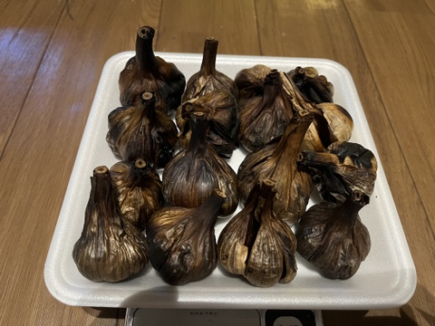 ①　 自然栽培　黒にんにく　サイズいろいろ　たっぷり
16個　令和4年度新物
人気の黒ニンニクです　食べやすくて美味しい