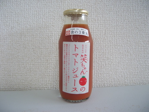 お試し特価☆　食塩不使用！！スパルタ生まれの笑ちゃんのトマトジュース 180g 1本