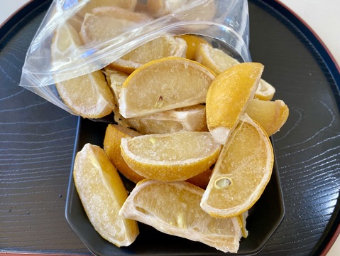 三ケ日果汁あふれる【凍らせ生レモン（くし形カット）】2kg(500ｇ×4袋)本州の方限定
