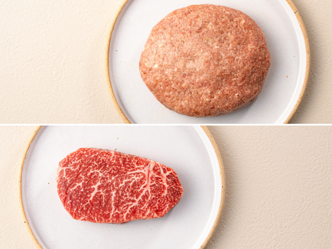 【30％OFF】［～3/1まで］特盛ジャンボハンバーグ＆ステーキ食べ比べセット（1080g）