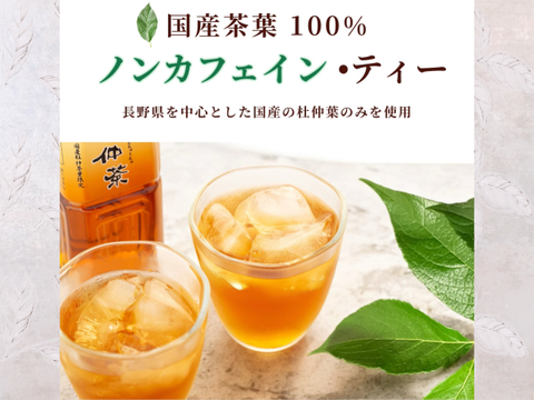 こころとカラダに、おいしい杜仲茶 ペットボトル（500ml×24本）
これが杜仲茶｜ノンカフェイン・農薬不使用（栽培期間中）伏流水で低温抽出。まろやか自然派茶。
