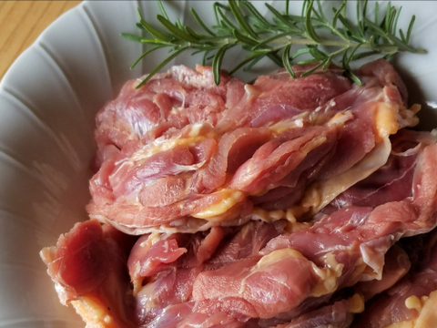 【お試し品】水野谷鶏卵店の黒鶏肉(もも肉・冷凍)500g×3個