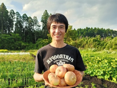 【未来をつくる笑み野菜】美味しい玉ねぎ🧅化学農薬・化学肥料不使用 3kg