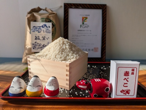 会津米　令和7年産　福笑い　27～28キロ　（白米）