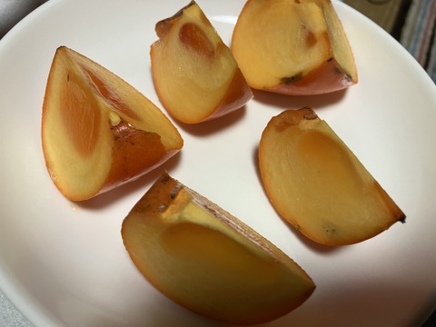 【日本唯一かも】自然栽培の柿ジャムたっぷり300g1本