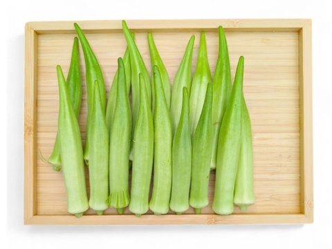 【冷蔵便】柔らか・激ネバ！生のまま美味しい希少な「白オクラ」1kg