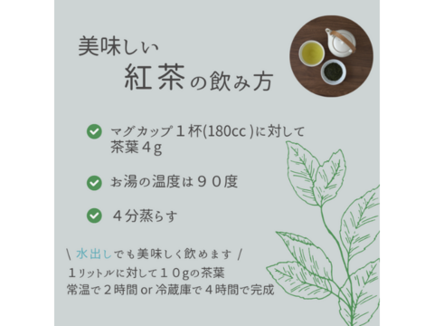 【農薬・化学肥料不使用】和紅茶 秋摘み べにふうき 静岡県産 50g
