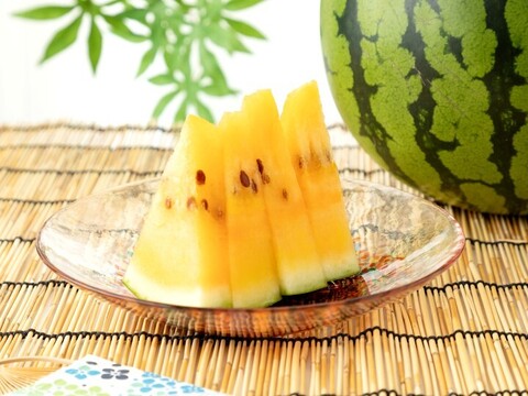 【予約受付】尾花沢すいか『金色羅王』4Ｌx2玉  糖度15度以上の極甘【夏ギフト】