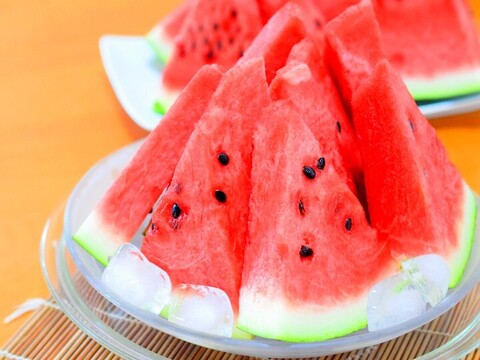 【予約受付】甘～い尾花沢大玉夏すいか  L x1玉 (羅王ザ・スウィート) 6~7kg  山形県産【夏ギフト】