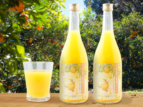 【数量限定】宇宙が喜ぶ甘夏100%ジュース 720ml×2本 　農薬 , 除草剤 , 化学肥料 不使用 , 愛情たっぷりで育てた甘夏のおいしさをぎゅっと搾りました！