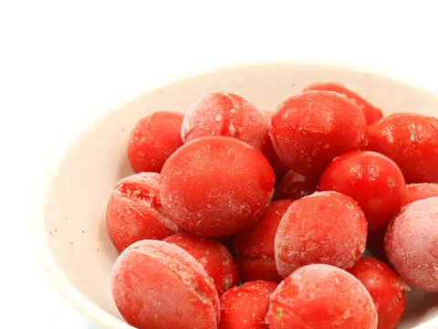 糖度10度以上の高リコピン薄皮フルーツミニトマト　シュガープラムの冷凍 2kg レシピプレゼント❣️(300012)